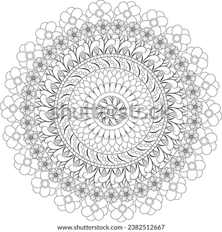 Mandala Adutls coloring page background