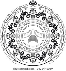 Mandala Adutls coloring page Vector Design