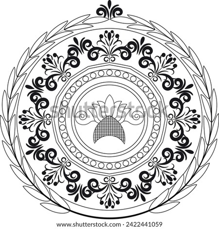 Mandala Adutls coloring page Vector Design