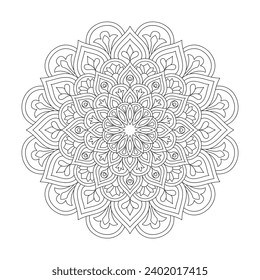 Mandala Affirmations adult coloring book page for kdp book interior. Peaceful Petals, Ability to Relax, Brain Experiences, Harmonious Haven, Peaceful Portraits, Blossoming Beauty mandala design.