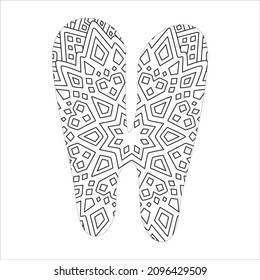 VECTOR DE LETRA DE MANDALA ALPHABET H
