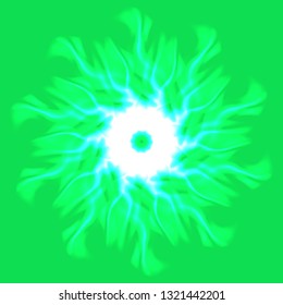Mandala amazing charming magical abstract object glow splash motion.