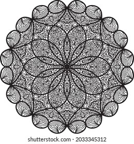 mandala anti stress coloring drawing relaxing meditation