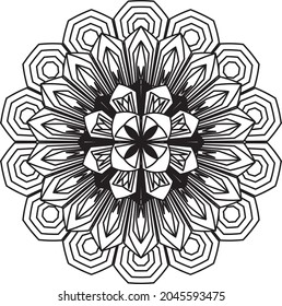 Mandala anti stress coloring relaxing meditation Spiritual therapy