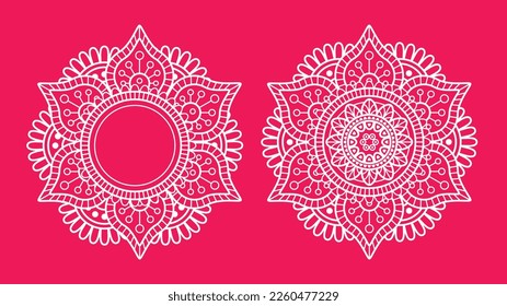 Mandala Antique decorative elements. Hand drawn background. Islamic, arabic, indian, ottoman motifs. Mandalas Vector EPS