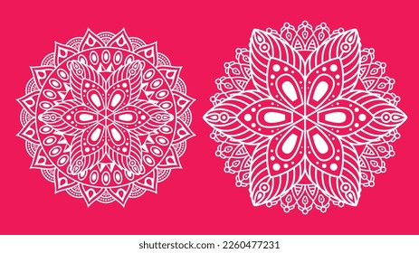 Mandala Antique decorative elements. Hand drawn background. Islamic, arabic, indian, ottoman motifs. Mandalas Vector EPS