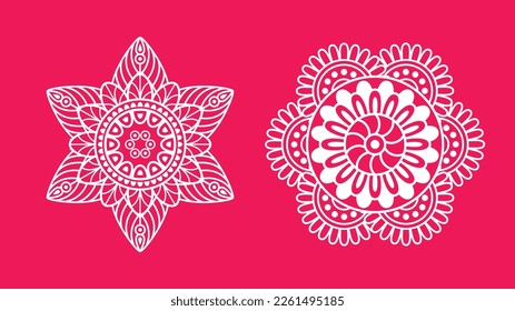 Mandala Antique decorative elements. Hand drawn background. Islamic, arabic, indian, ottoman motifs. Mandalas Vector EPS
