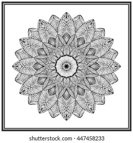 Mandala. Anti-stress therapy pattern.