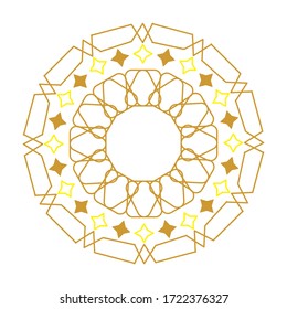 Mandala arabesque. Des éléments de décoration vintage. Motif oriental, illustration vectorielle. Islam, arabe, indien, turc, pakistan, chinois, motifs ottomans