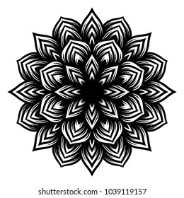 Mandala. Arabesque. Round pattern. Vector illustration.