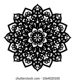 Mandala. Arabesque. Round pattern. Vector illustration.
