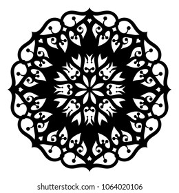 Mandala. Arabesque. Round pattern. Vector illustration.
