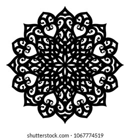 Mandala. Arabesque. Round pattern. Vector illustration.