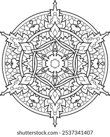 Mandala Art Schönes Muster Entspannung und Emotionstherapie
