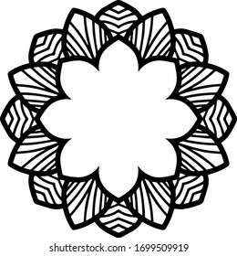 Mandala Art can be used for artwork decoration, coloring or tattoo design.