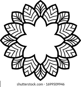 Mandala Art kann für Kunstwerke Dekoration, Färbung oder Tattoo-Design verwendet werden.