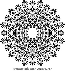 Mandala Art kann für Kunstwerke Dekoration, Färbung oder Tattoo-Design verwendet werden.