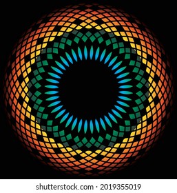 Mandala Art can be used for artwork decoration