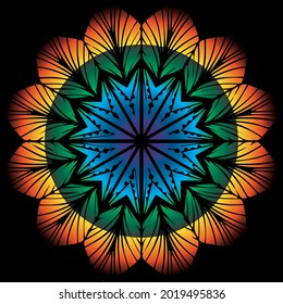 Mandala Art can be used for artwork decoration