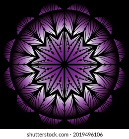 Mandala Art can be used for artwork decoration
