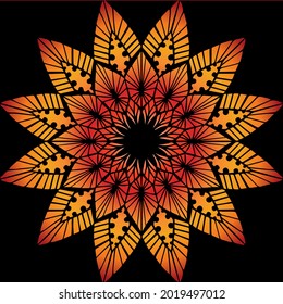 Mandala Art can be used for artwork decoration