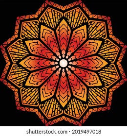 El Mandala Art se puede utilizar para la decoración de obras de arte