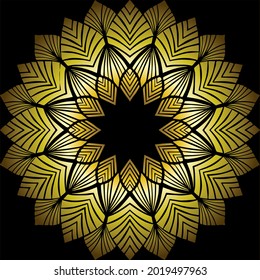Mandala Art can be used for artwork decoration