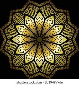 Mandala Art can be used for artwork decoration
