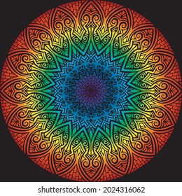Mandala Art can be used for artwork decoration