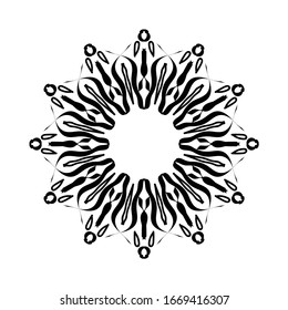 Mandala-Kunstkreis Hintergrund und Design