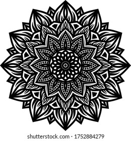 Arte Mandala o patrón circular de decoración