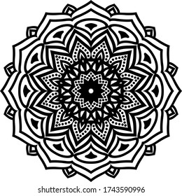 Mandala art or circular pattern for page decoraion card