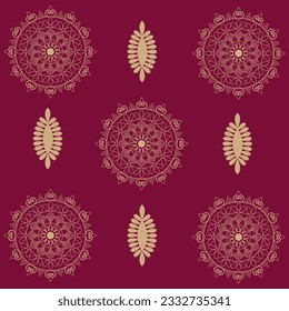 Mandala Art with colorful Background