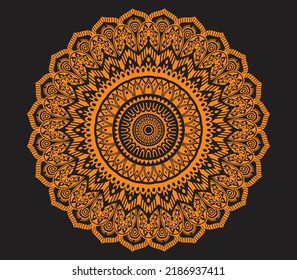 Mandala Art Colorful Geo Design Stock Vector (Royalty Free) 2186937411 ...