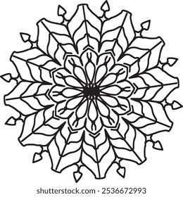 Mandala Kunst zum Färben Buch, Mandala Kunst Vektorgrafik 