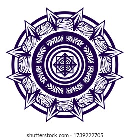 Mandala Art concept design, for various purposes such as brochures, coloring books, art culture, education, design templates, abstract background, tattoo material and others.