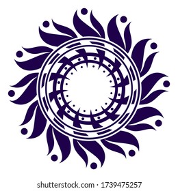 Diseño conceptual de Mandala Art, para diversos propósitos como folletos, libros de coloración, cultura artística, educación, plantillas de diseño, fondo abstracto, tatuajes y otros.