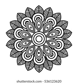 mandala art decorative icon