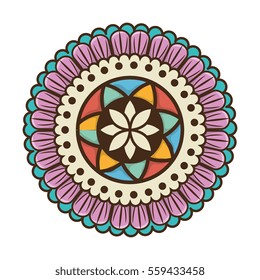 mandala art decorative icon