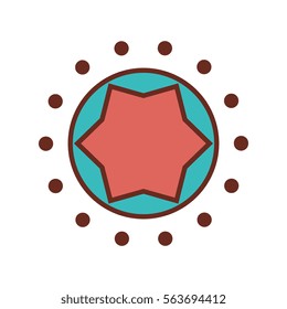 mandala art decorative icon