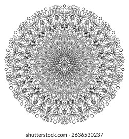 Mandala Art with Delicate Curves and Floral Themes,Mandala Art with Delicate Curves and Floral Themes