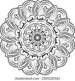 Mandala Art design in circle. Simple mandala design floral mandala art beautiful mandala artwork