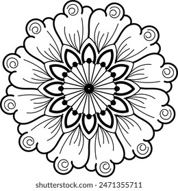 Mandala Art design in circle. Simple mandala design floral mandala art beautiful mandala artwork