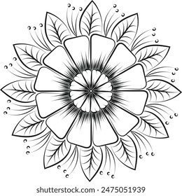 Mandala Art design in circle. Simple mandala design floral mandala art beautiful mandala artwork