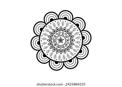 Diseño de arte Mandala, diseño de concepto Mandala.