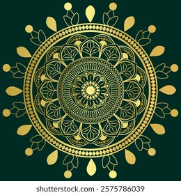 mandala art design gold luxury elegant color themed, circle, circular, india, classic, vintage, classy, flower 