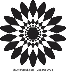 Mandala art design icon illustration