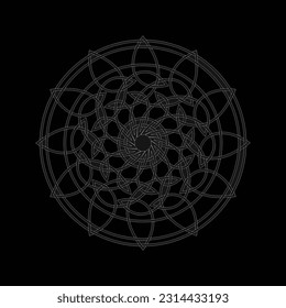 mandala art design in illustration