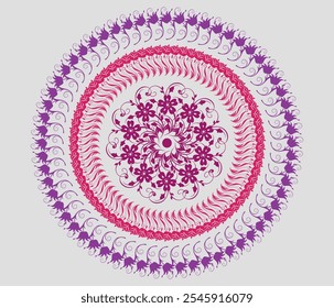 Mandala art design in illustrator