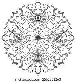 mandala, art, design, pattern, book, ornament, page, colouring, henna, illustration, decoration, flower, vector, indian, lace, print, round, tattoo, yoga, drawing, abstract, element, template, vintage